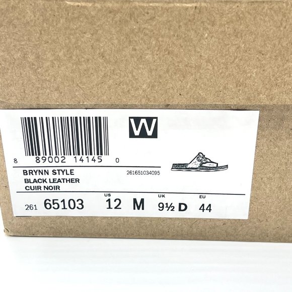 Clarks Womens Size 12 Brynn Style Black Leather Slip On Floral Sandals Shoes - Picture 13 of 13